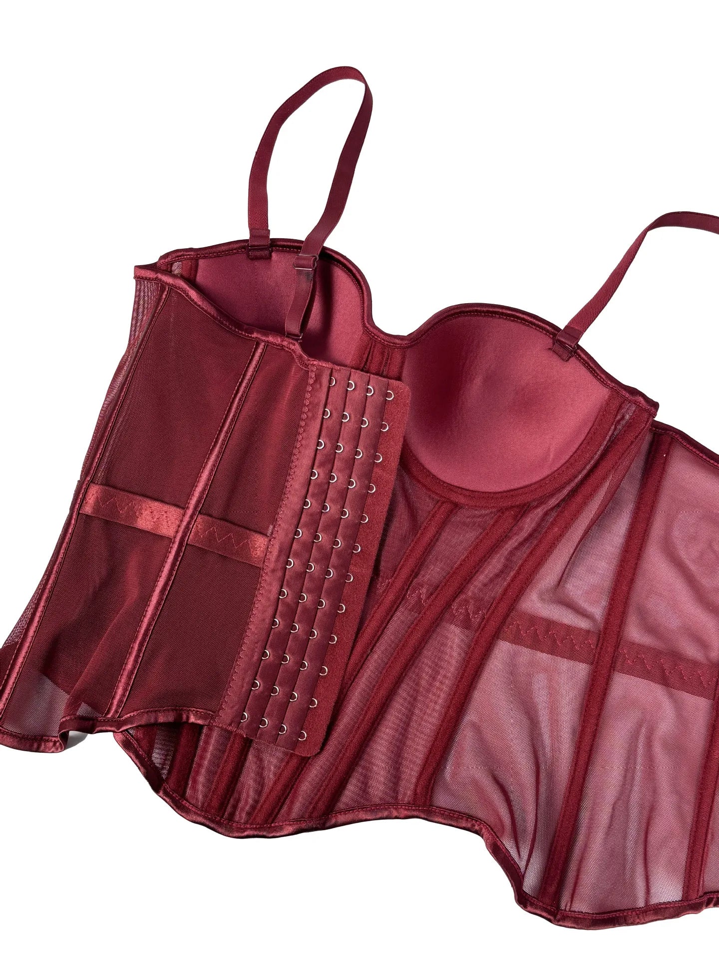 Bustier Elegante con Stecche e Coppe Preformate
