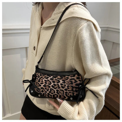 Borsa a Tracolla Leopardata Stile Coquette