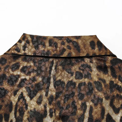 Completo Tailleur Leopardato Donna