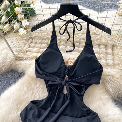 Set 2 Pezzi Mare | Romper Halter + Gonna Lunga con Spacco