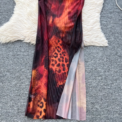 Abito Lungo Boho da Spiaggia | Vestito Estivo con Spacco