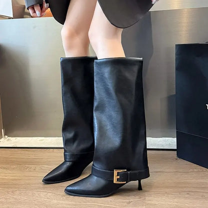Stivali alla Coscia con Tacco a Spillo e Punta AI25 | RosBoutiqueChic