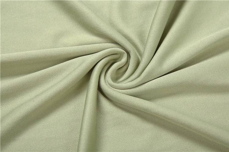 Abito Lungo Drappeggiato Verde Oliva