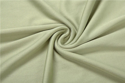 Abito Lungo Drappeggiato Verde Oliva
