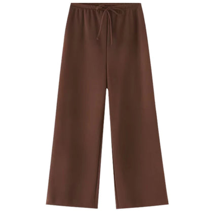 Set Coordinato Top a Fascia e Pantaloni a Gamba Larga