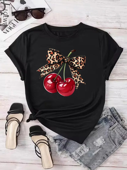 T-shirt Donna "Cherry Bow"