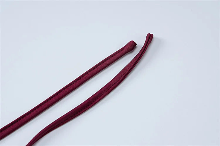 Abito Lungo bordeaux Scollo a V schiena scoperta