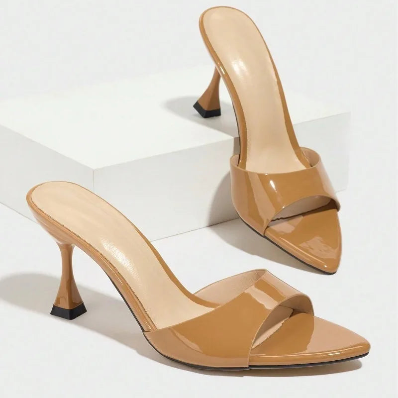 Sandali Sabot Donna con Tacco a Rocchetto