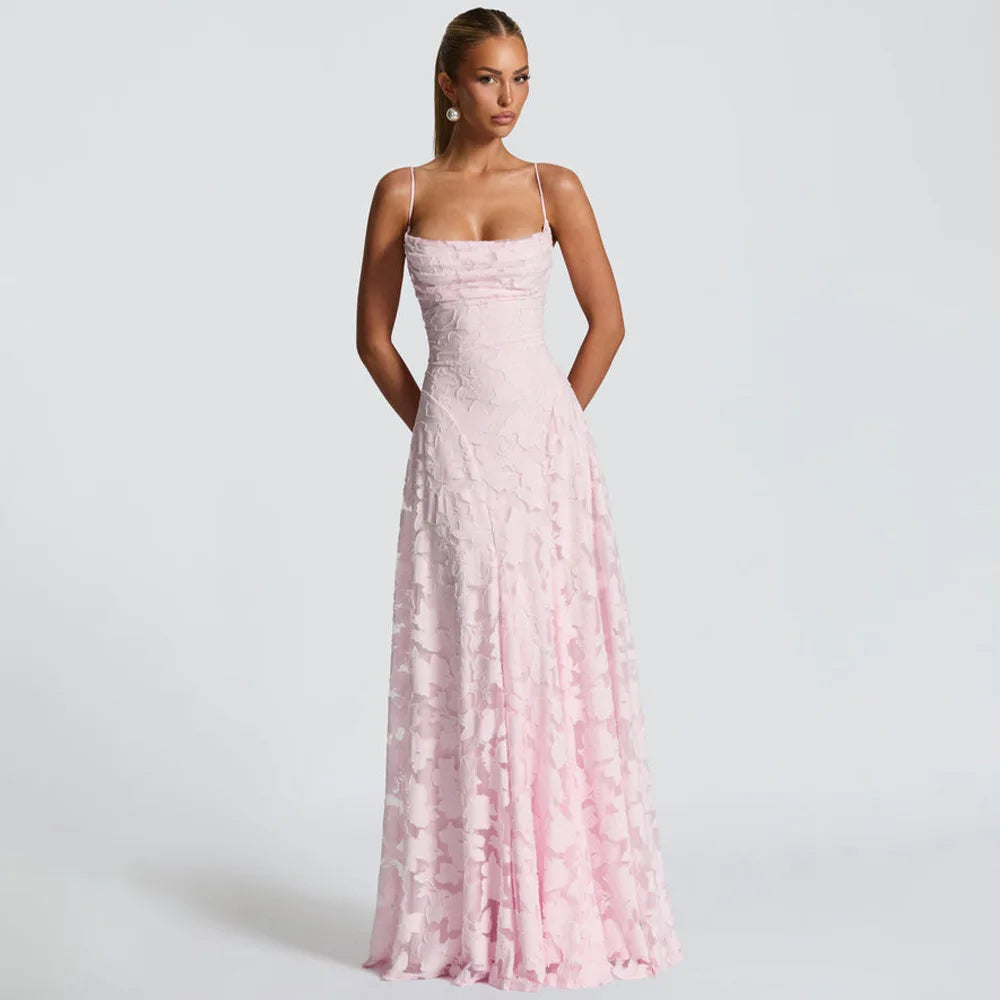 Robe de Soirée Longue Bordeaux en Dentelle avec Col Capuche