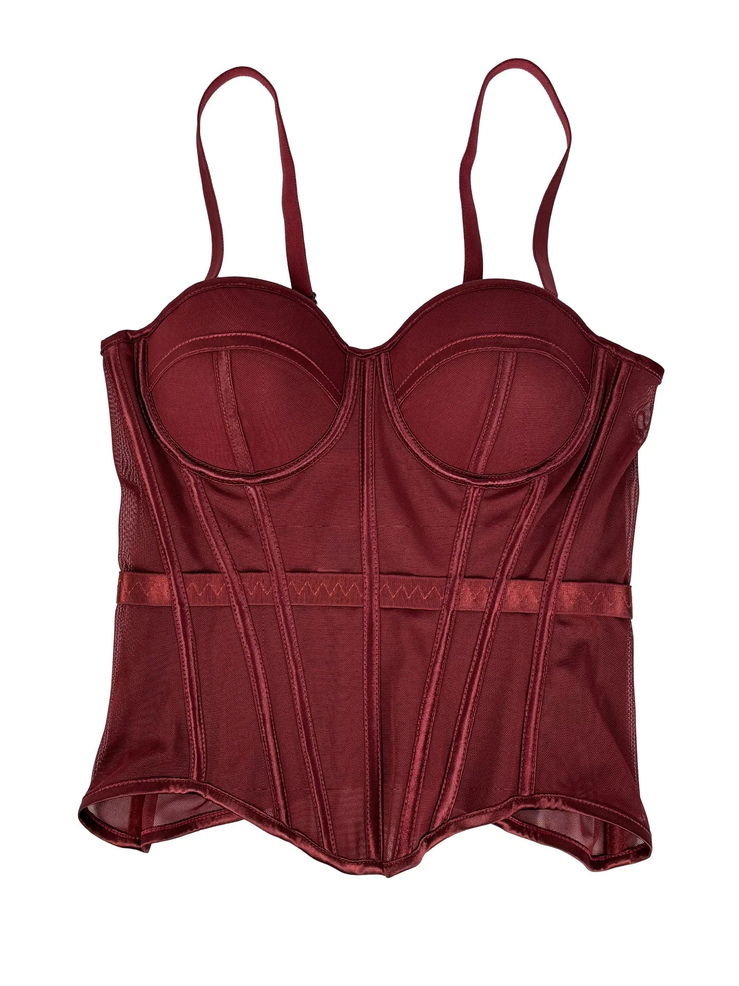 Bustier Elegante con Stecche e Coppe Preformate