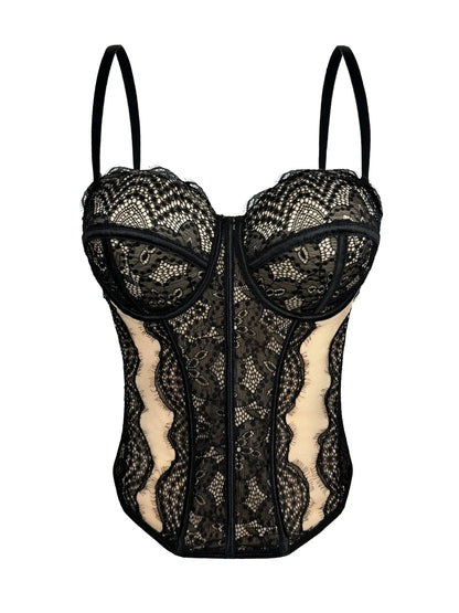 Bustier Elegante con Stecche e Coppe Preformate