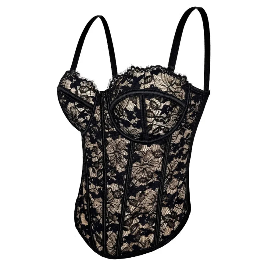 Bustier Elegante con Stecche e Coppe Preformate