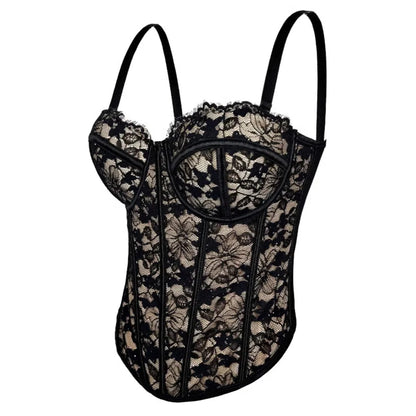 Bustier Elegante con Stecche e Coppe Preformate