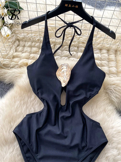 Set 2 Pezzi Mare | Romper Halter + Gonna Lunga con Spacco
