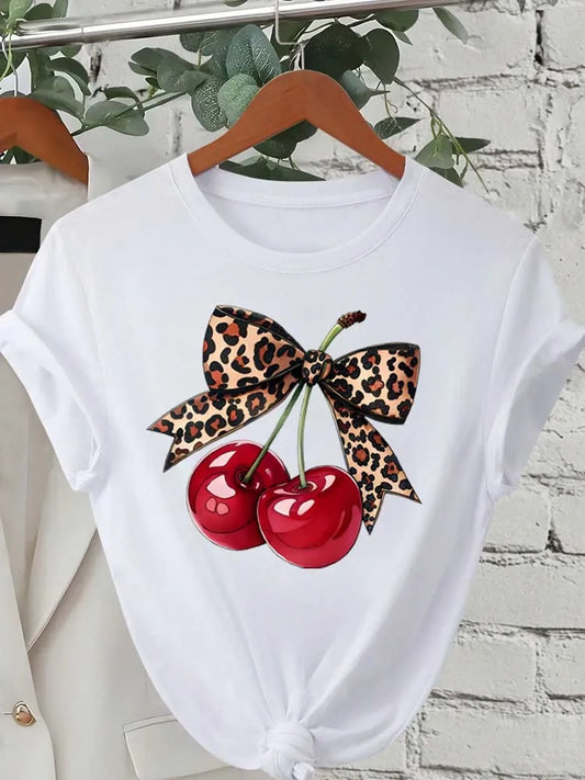T-shirt Donna "Cherry Bow"