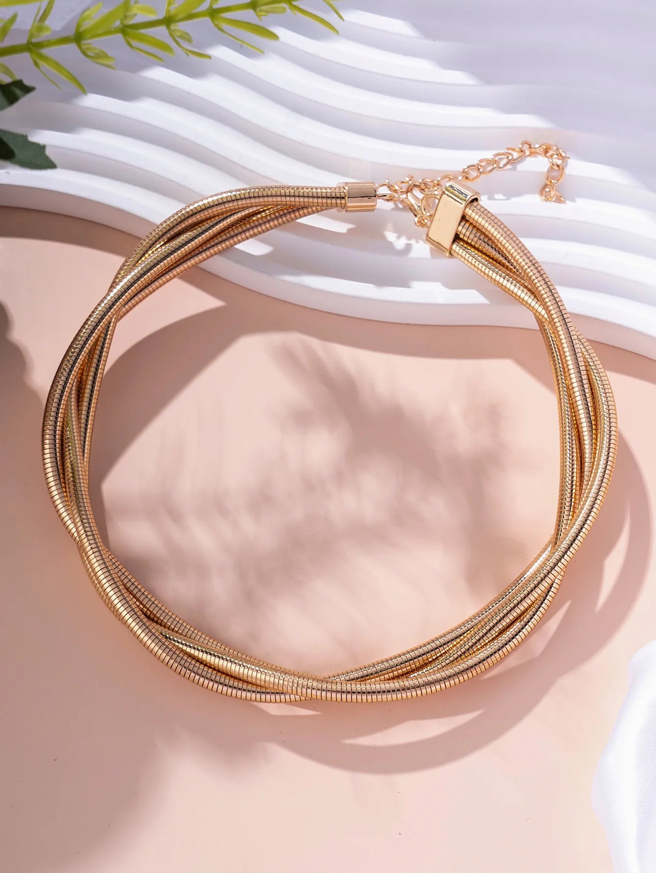 Girocollo Tubolare Minimalista Gold