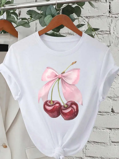 T-shirt Donna "Cherry Bow"