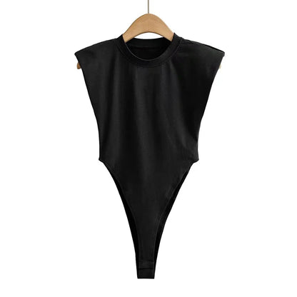 Body Smanicato con Spalline Imbottite