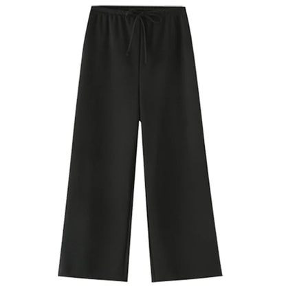 Set Coordinato Top a Fascia e Pantaloni a Gamba Larga