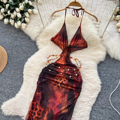 Abito Lungo Boho da Spiaggia | Vestito Estivo con Spacco