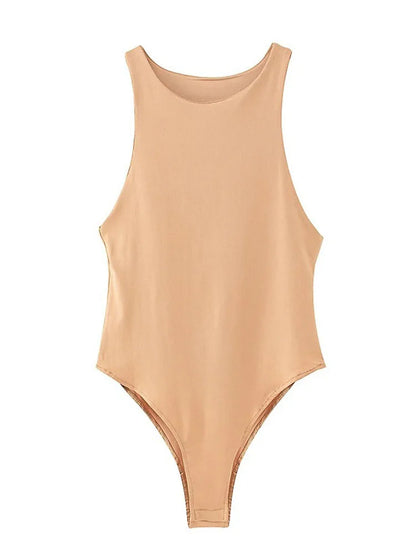 Body Smanicato a Costine Donna