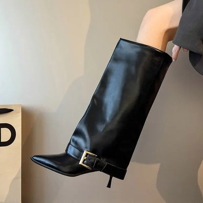Stivali alla Coscia con Tacco a Spillo e Punta AI25 | RosBoutiqueChic