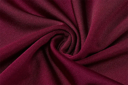 Abito Lungo bordeaux Scollo a V schiena scoperta