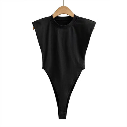 Body Smanicato con Spalline Imbottite