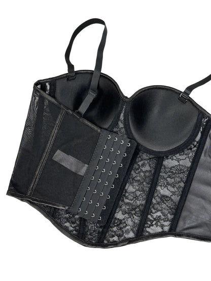 Bustier Elegante con Stecche e Coppe Preformate