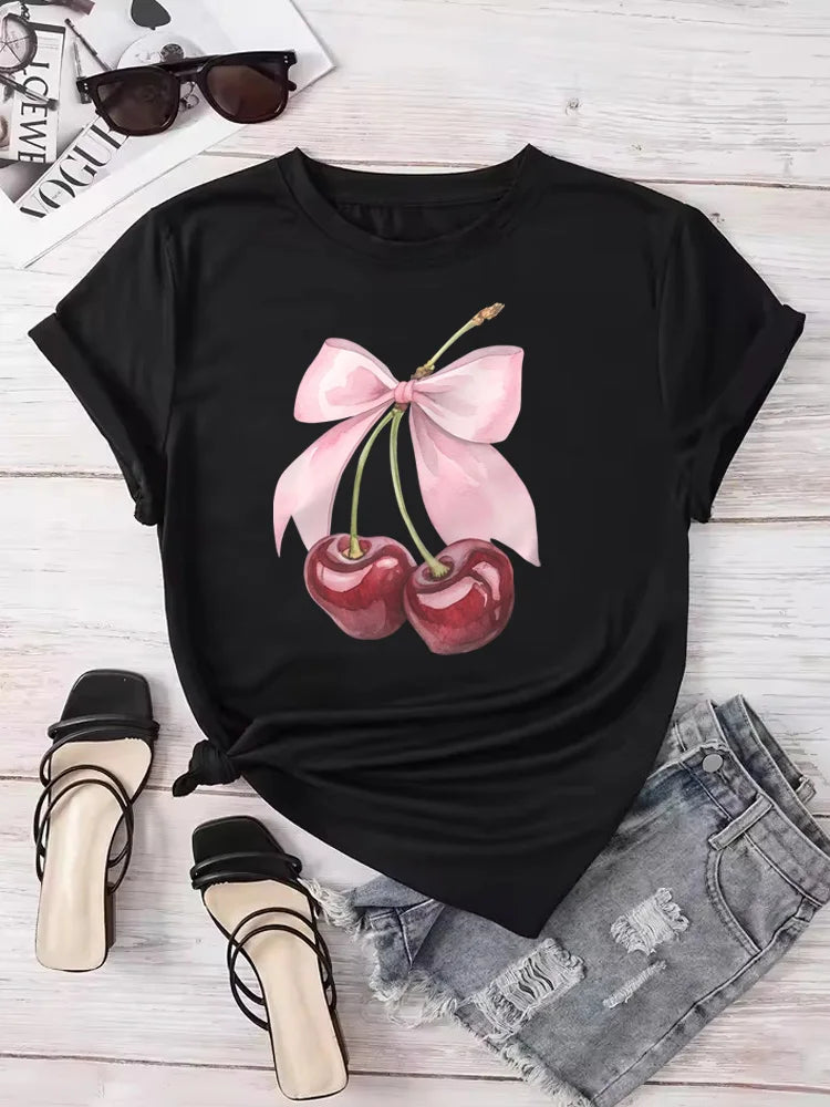 T-shirt Donna "Cherry Bow"