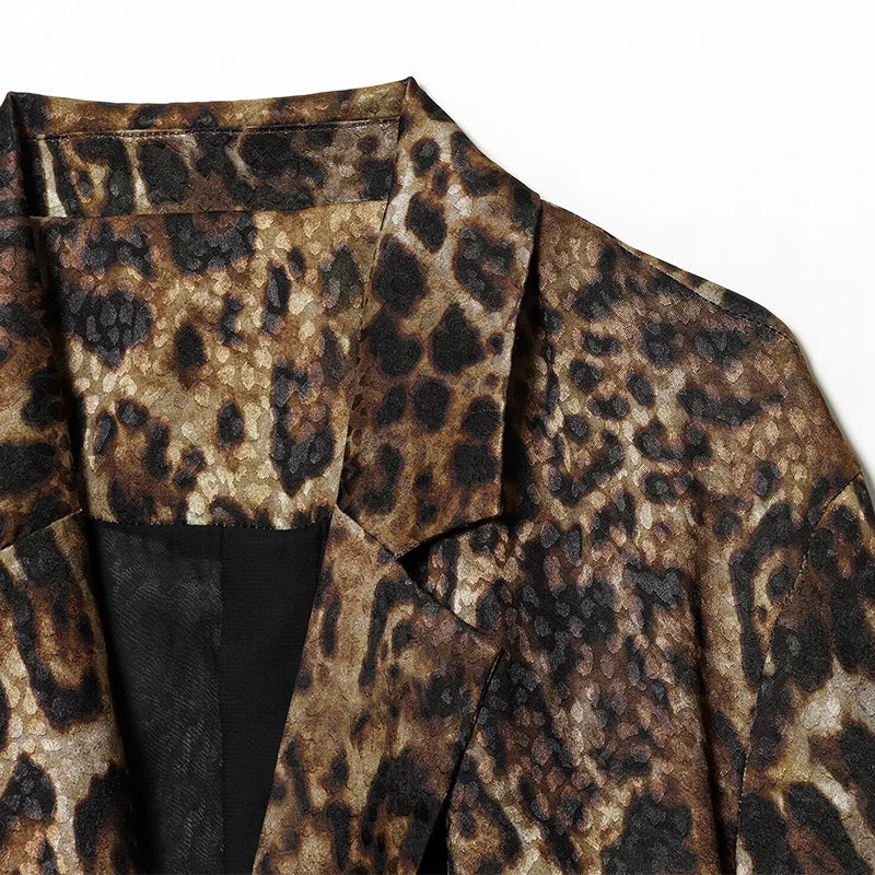Completo Tailleur Leopardato Donna