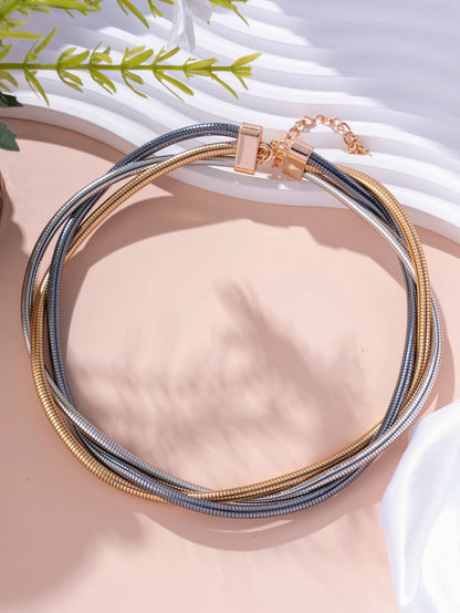 Girocollo Tubolare Minimalista Gold