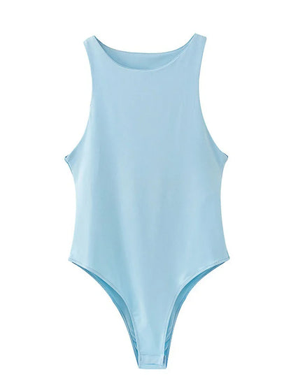 Body Smanicato a Costine Donna
