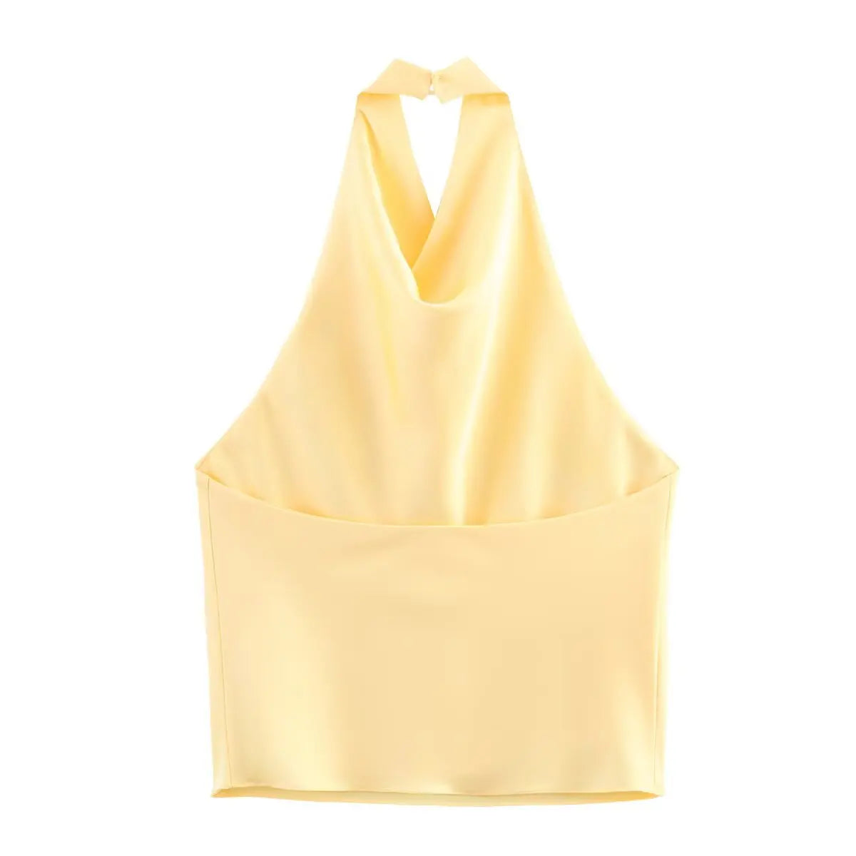 Haut élégant à col roulé sans manches pour femme