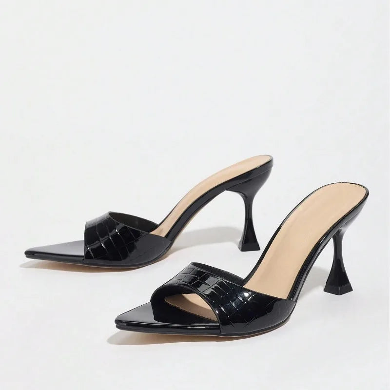 Sandali Sabot Donna con Tacco a Rocchetto