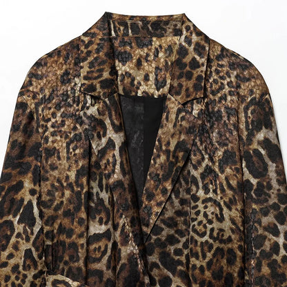 Completo Tailleur Leopardato Donna