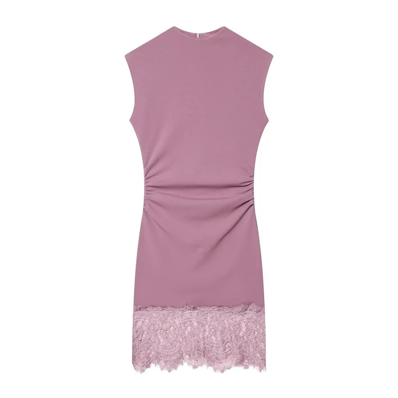Abito Mini Elegante in Pizzo