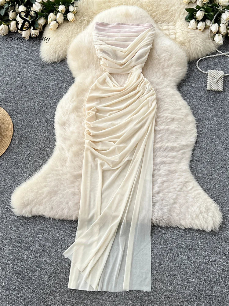 Abito Lungo Cut-Out