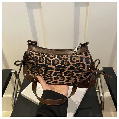 Borsa a Tracolla Leopardata Stile Coquette