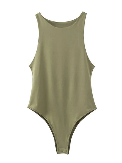 Body Smanicato a Costine Donna