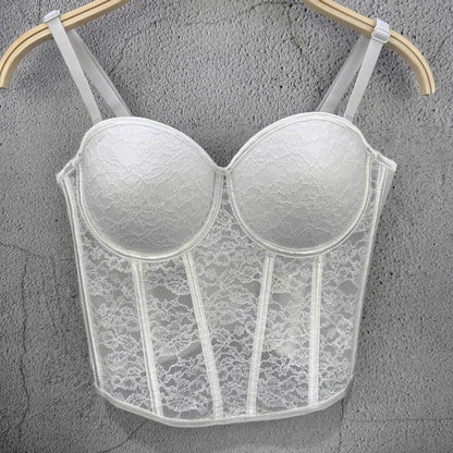 Bustier Elegante con Stecche e Coppe Preformate