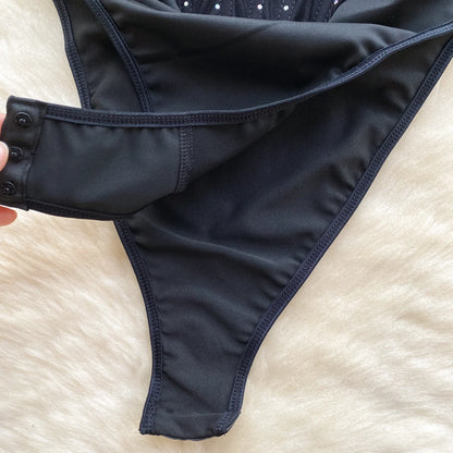 Body Monokini "Crystal Corset" Effetto Modellante con Strass