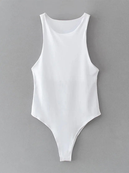 Body Smanicato a Costine Donna