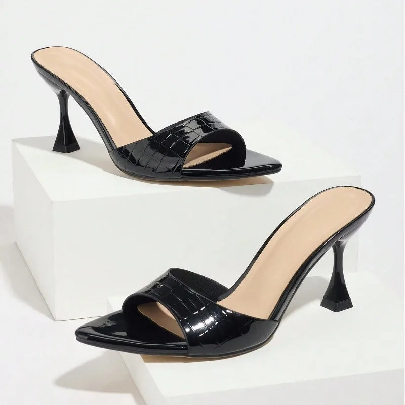 Sandali Sabot Donna con Tacco a Rocchetto