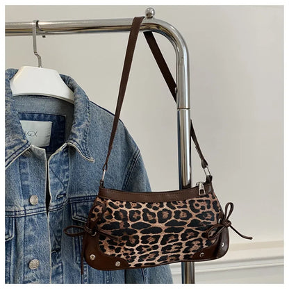 Borsa a Tracolla Leopardata Stile Coquette