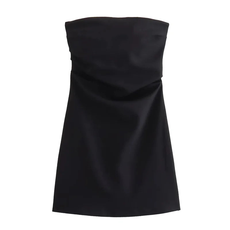 Vestito Mini Donna Senza Spalline