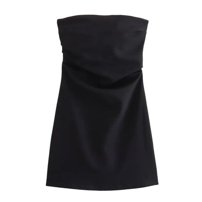 Vestito Mini Donna Senza Spalline