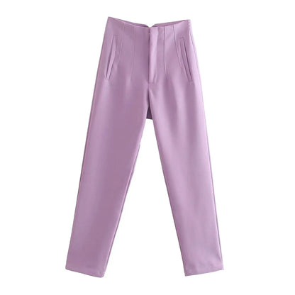 Pantaloni Donna Slim Fit Colorati