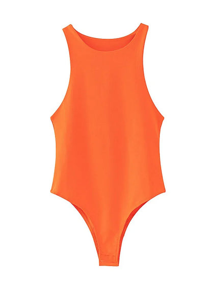 Body Smanicato a Costine Donna