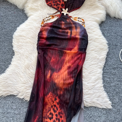 Abito Lungo Boho da Spiaggia | Vestito Estivo con Spacco